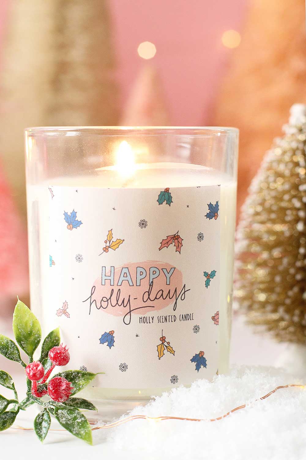 Scented DIY Christmas Candle Designs