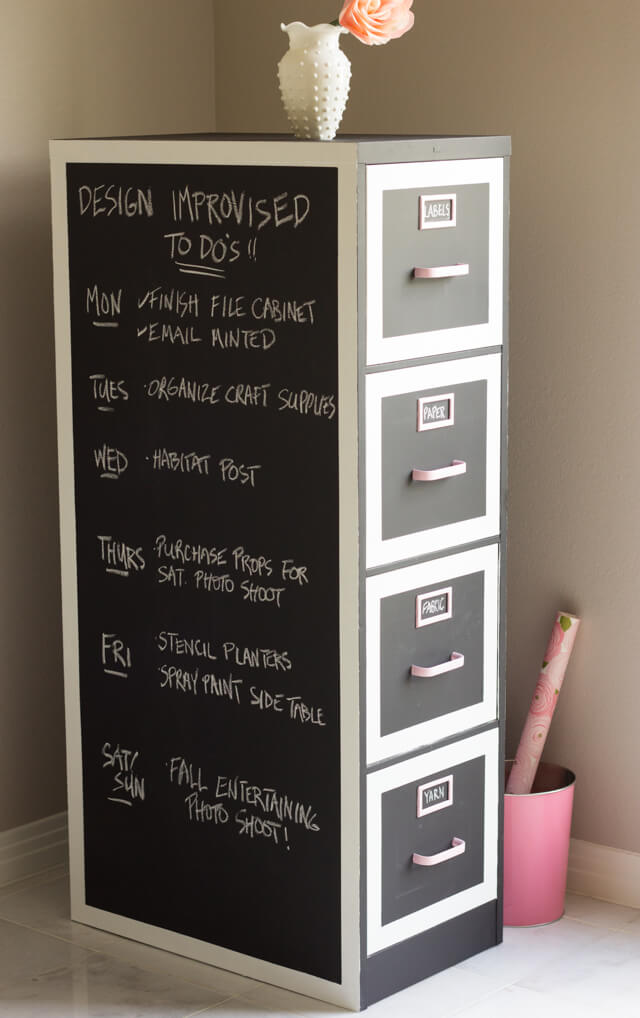 Charming File Storage Cabinet Makeover
