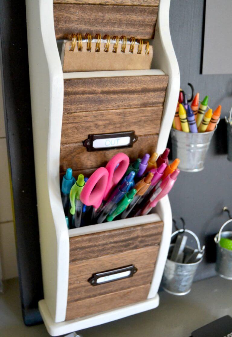 Upcycle Mail Sorter Storage Solution