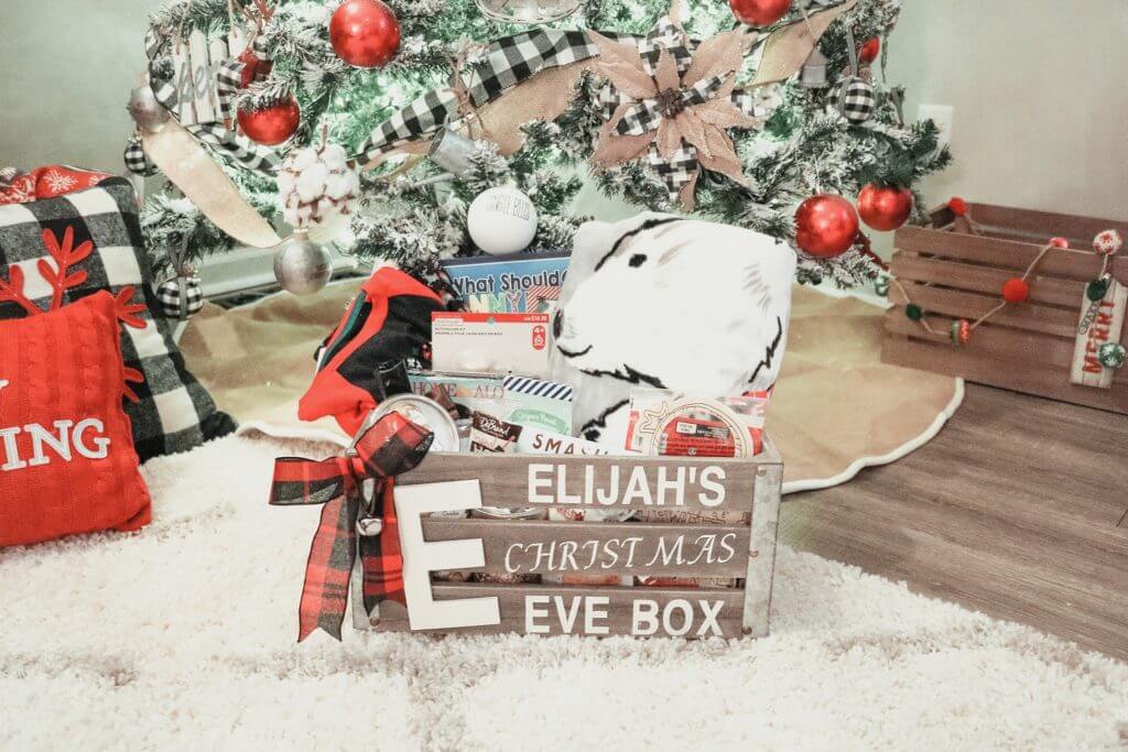 Wooden Christmas Eve Crate Boxes