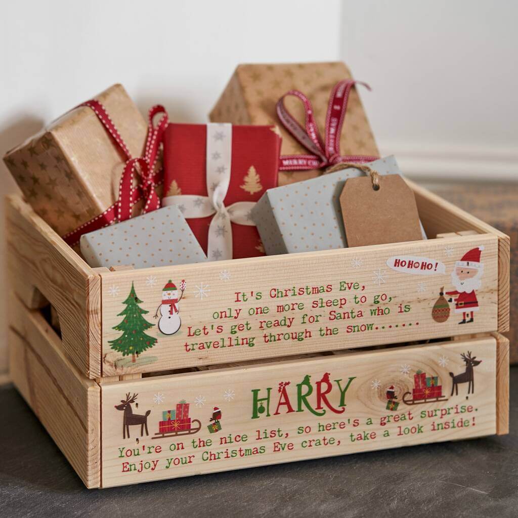 Personalized Children’s Poem Christmas Eve Crate