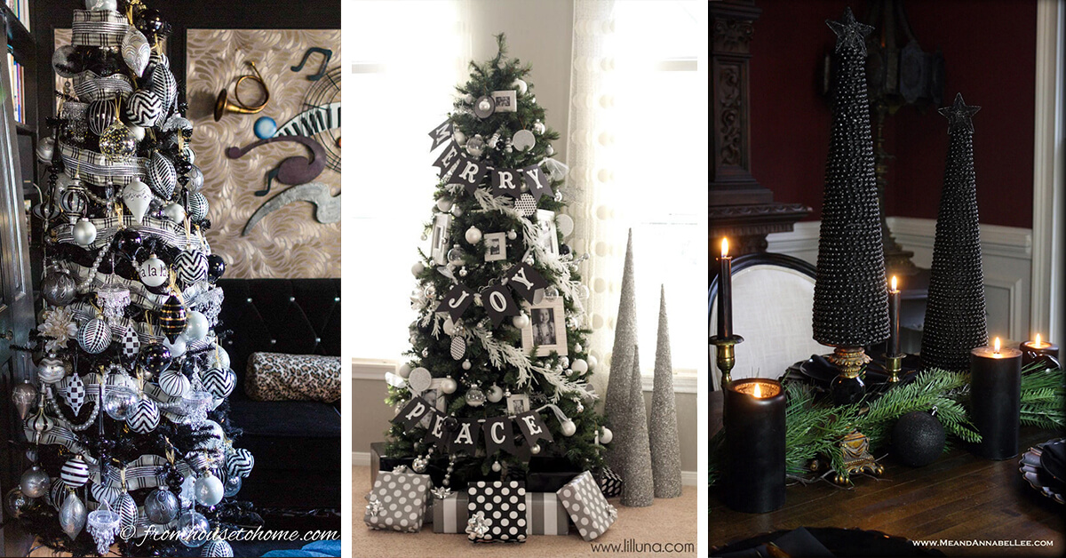 23 Best Black Christmas Tree Decorations for a New Look in 2024
