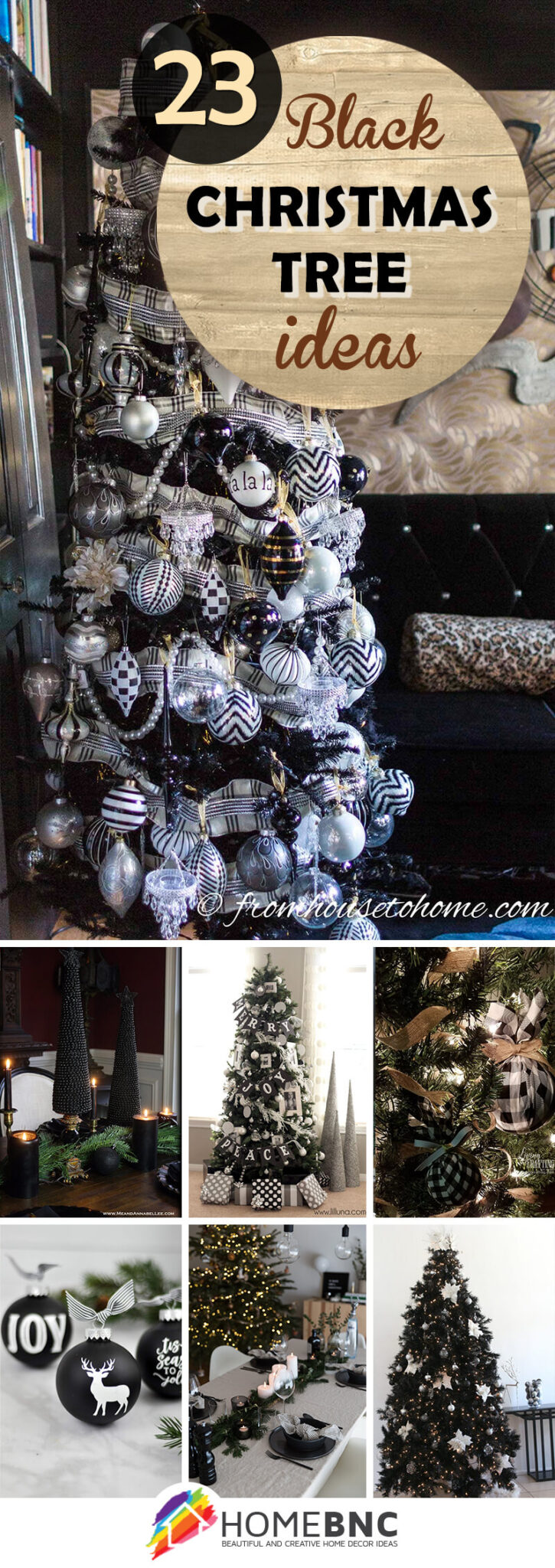 23 Best Black Christmas Tree Decorations for a New Look in 2023