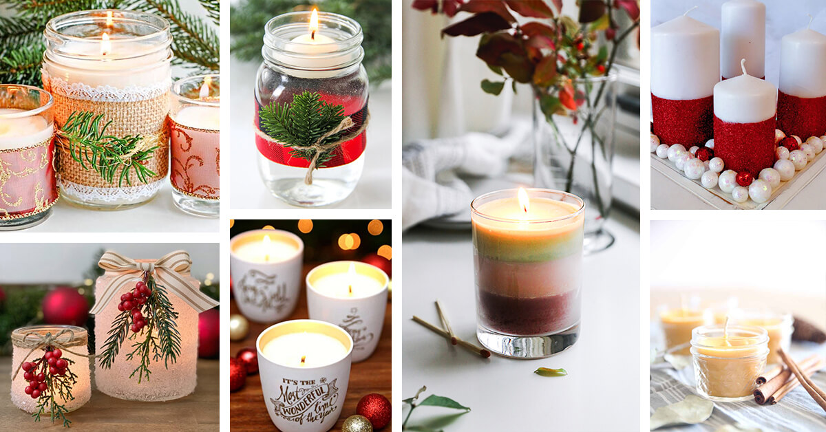 Featured image for “22 Beautiful DIY Christmas Candle Ideas to Brighten up the Holidays”