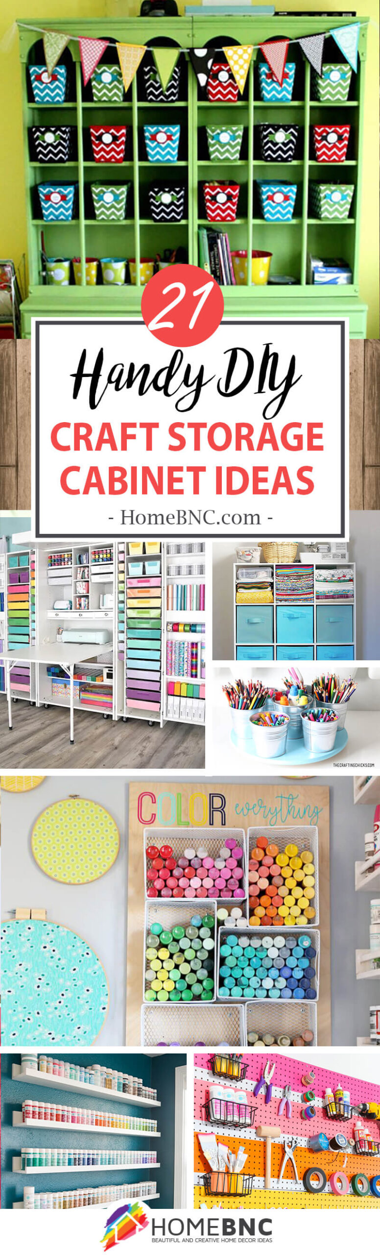 Best DIY Craft Storage Cabinet Ideas