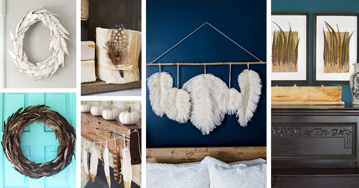 Featured image for “23 Whimsical DIY Feather Crafts that will Add a Unique Touch to Your Home”
