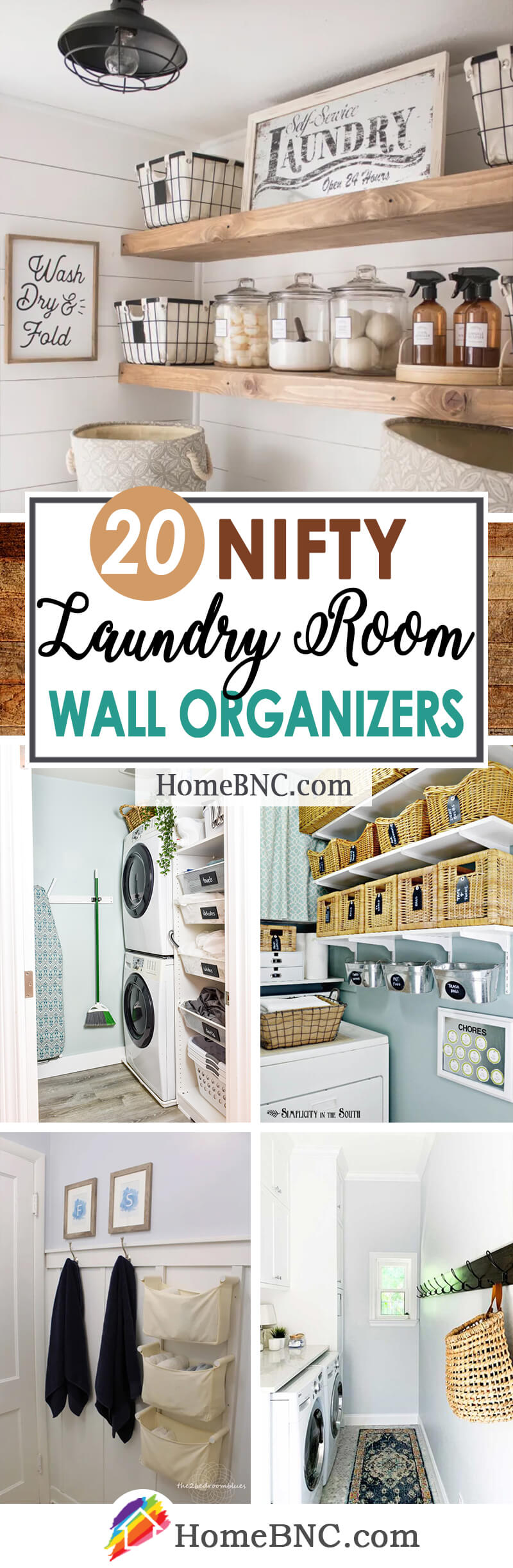 Wall Organizer for Laundry Room