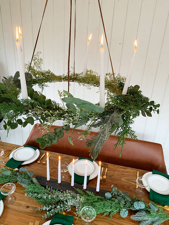 Vibrant DIY Hanging Wedding Wreath