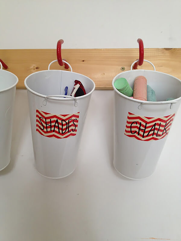 Kid-Friendly Homemade Garage Storage Buckets