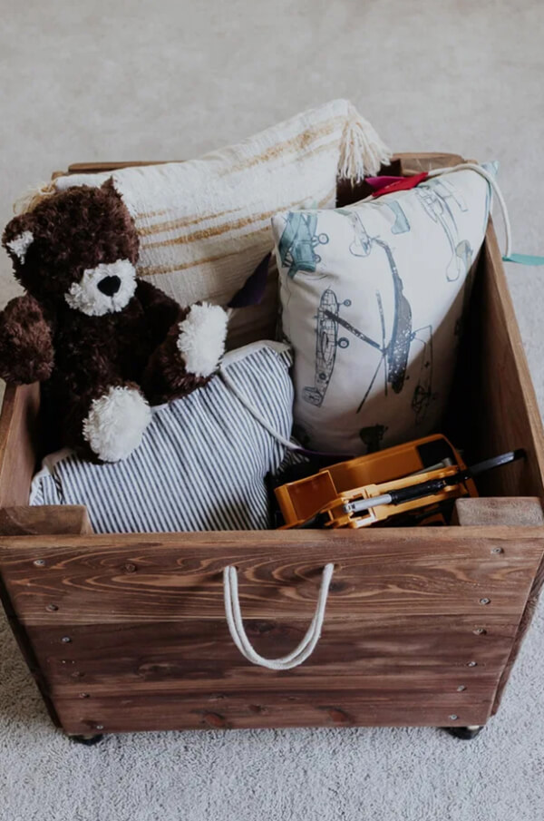 Oversized DIY Toy Box with Wheels