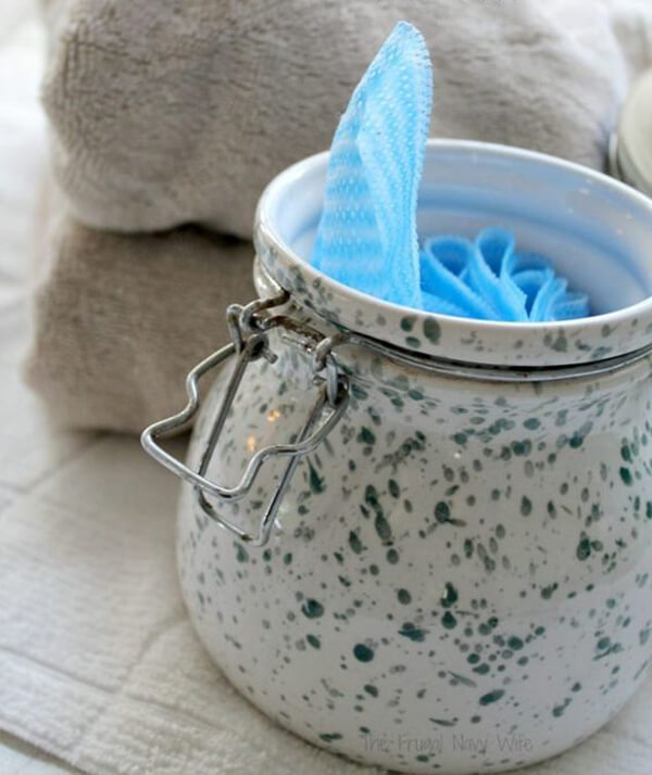 Homemade Dryer Sheets with Farmhouse Storage