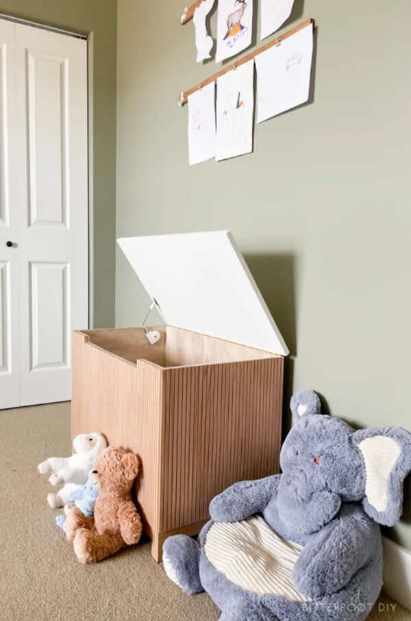 Peaceful Styled DIY Toy Box