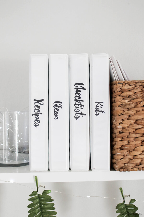 Keeping it Simple with White Binders