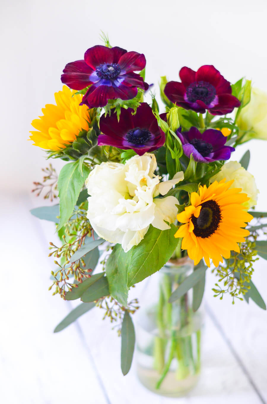 Colorful Mixed Floral Wedding Centerpiece