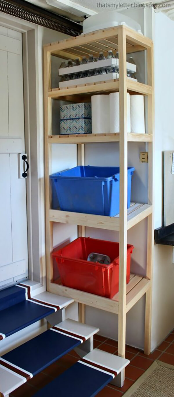 Unique DIY Recycling Storage Tower