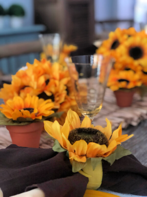 The Potted Sunflower Wedding Centerpiece