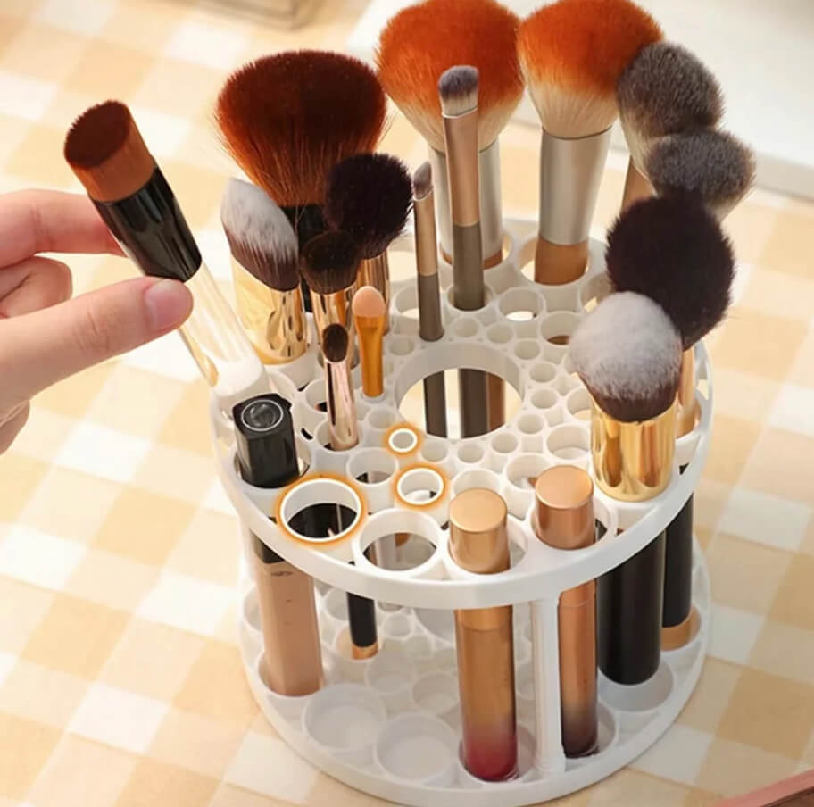 Rotating Organizer for Tube-Style Makeup
