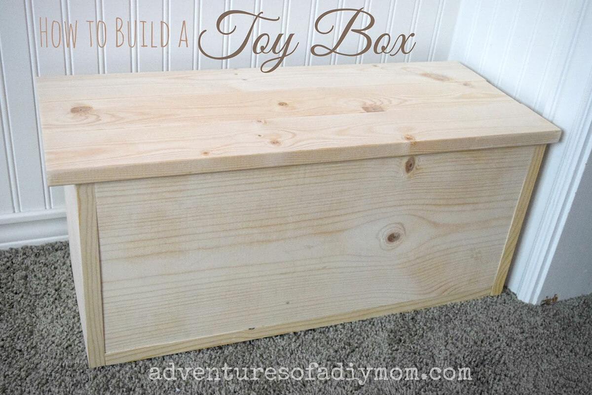 Simple Hinged Lid Toy Box