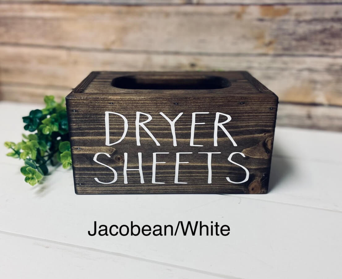 Straightforward Dryer Sheet Storage Box