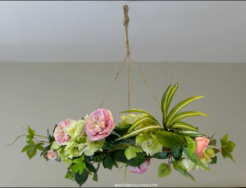 Unique Hanging Floral Chandelier Design