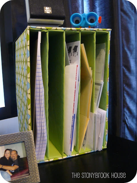 Fabric-Covered Mail Sorter to Uplift Your Space