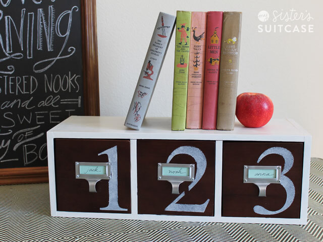 Two-Toned Miniature File Cabinet Refresh