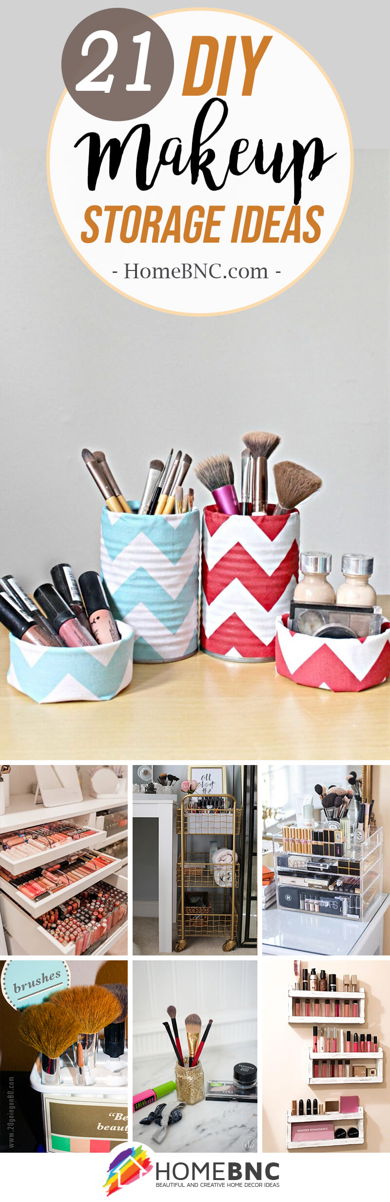 Diy makeup organizer bag hot sale