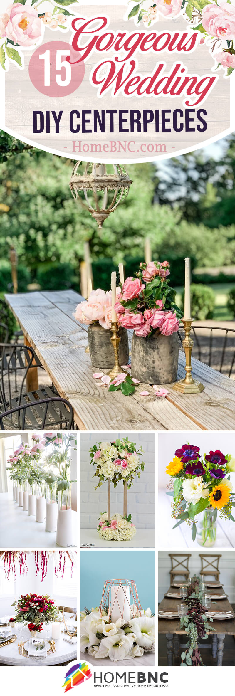 Handmade on sale wedding centerpieces