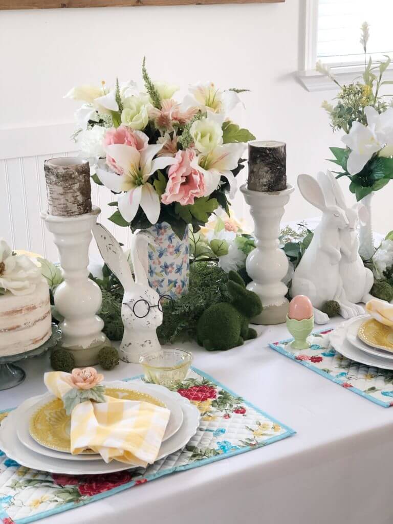 Whimsical Easter Centric Tablescape Idea