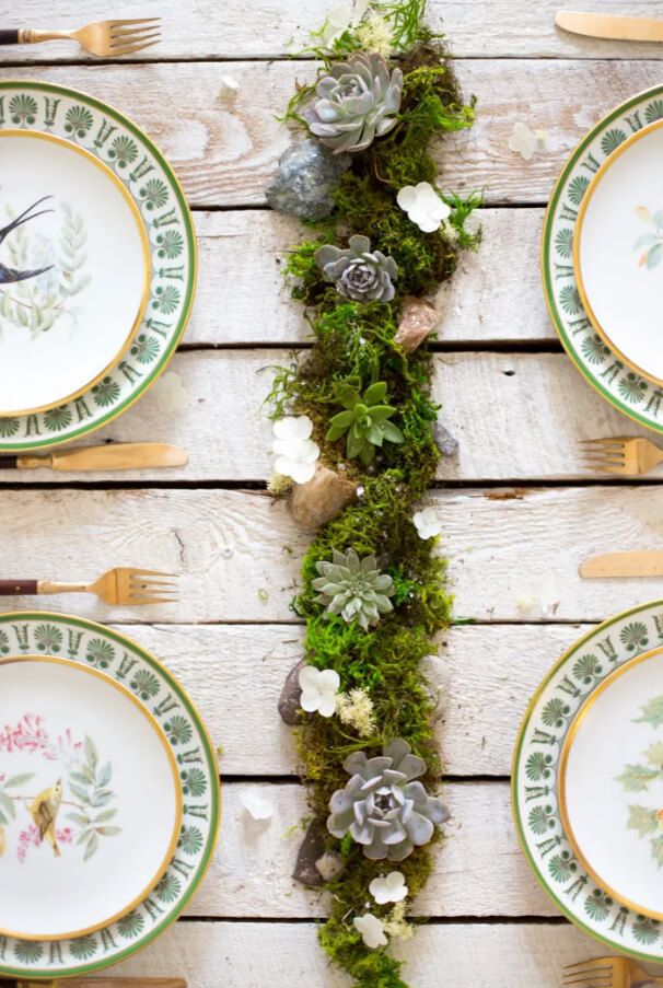 Shabby Chic Succulent Centerpiece Design