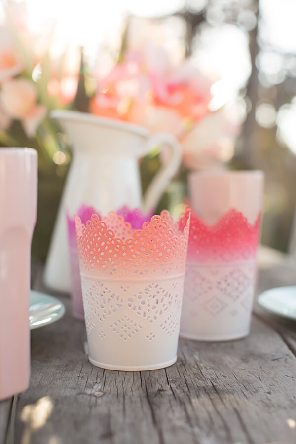 DIY Vibrant Ombre Candle Votives