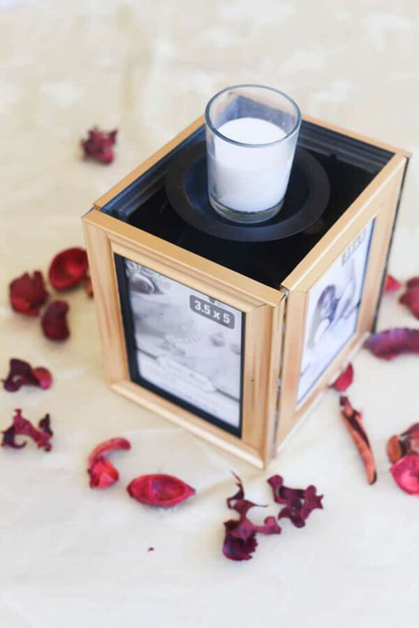 Picture Frame Centerpiece Candle Holder