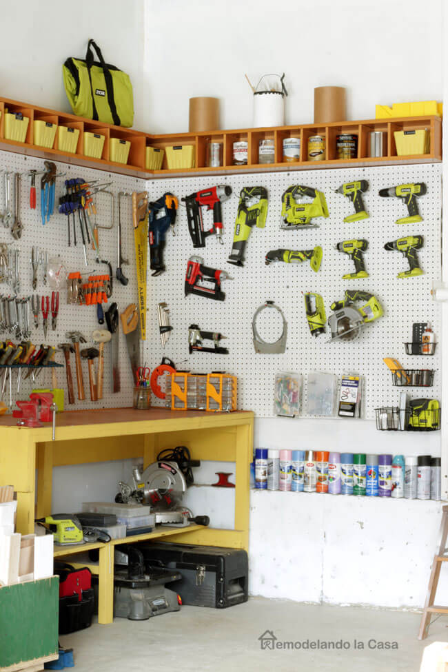 Wrap Around Tool Pegboard Organizer