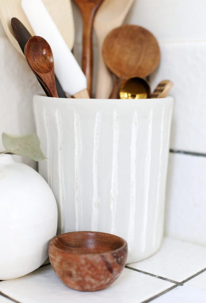 Faux Ceramic Utensil Holder Gift