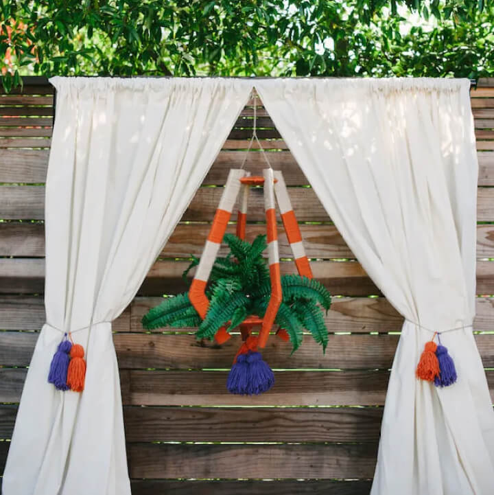 Colorful Bohemian Inspired Wedding Chandelier