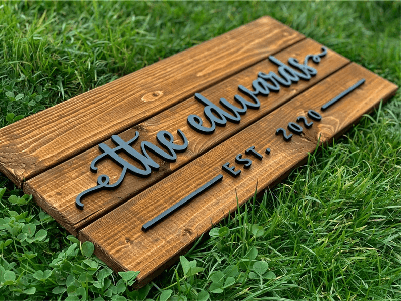 Personalized Family Name Pallet Wood Sign