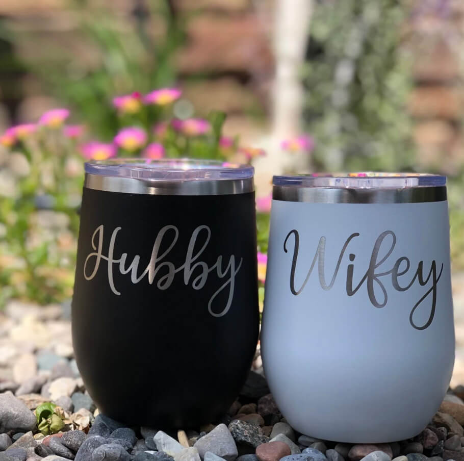 Wifey and Hubby Tumbler Set