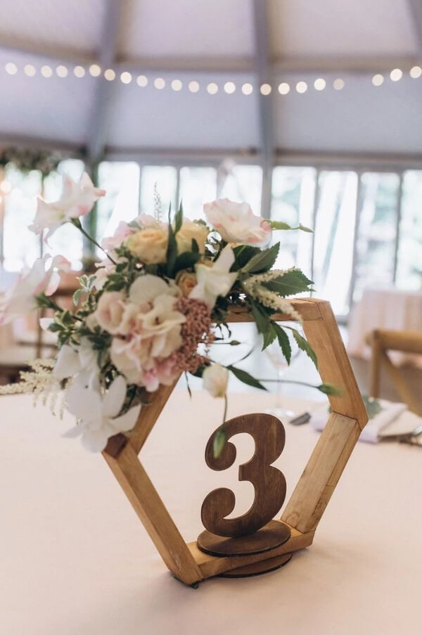 Lovely Wooden Hexagon Terrarium Frame