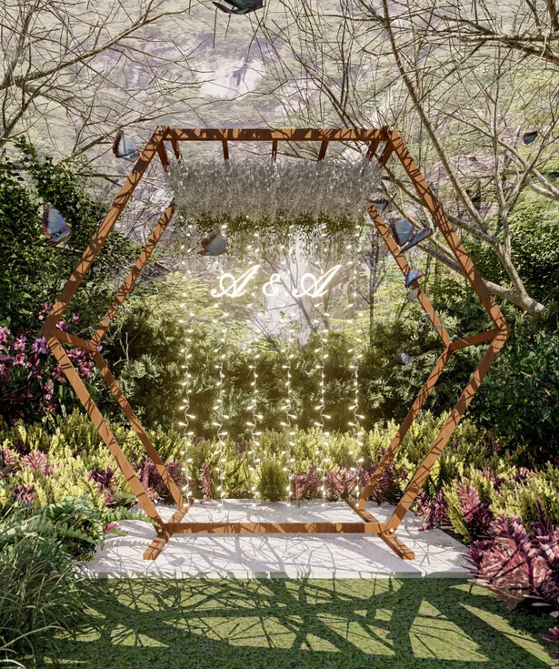 Handmade Hexagon Wedding Arbor Plans