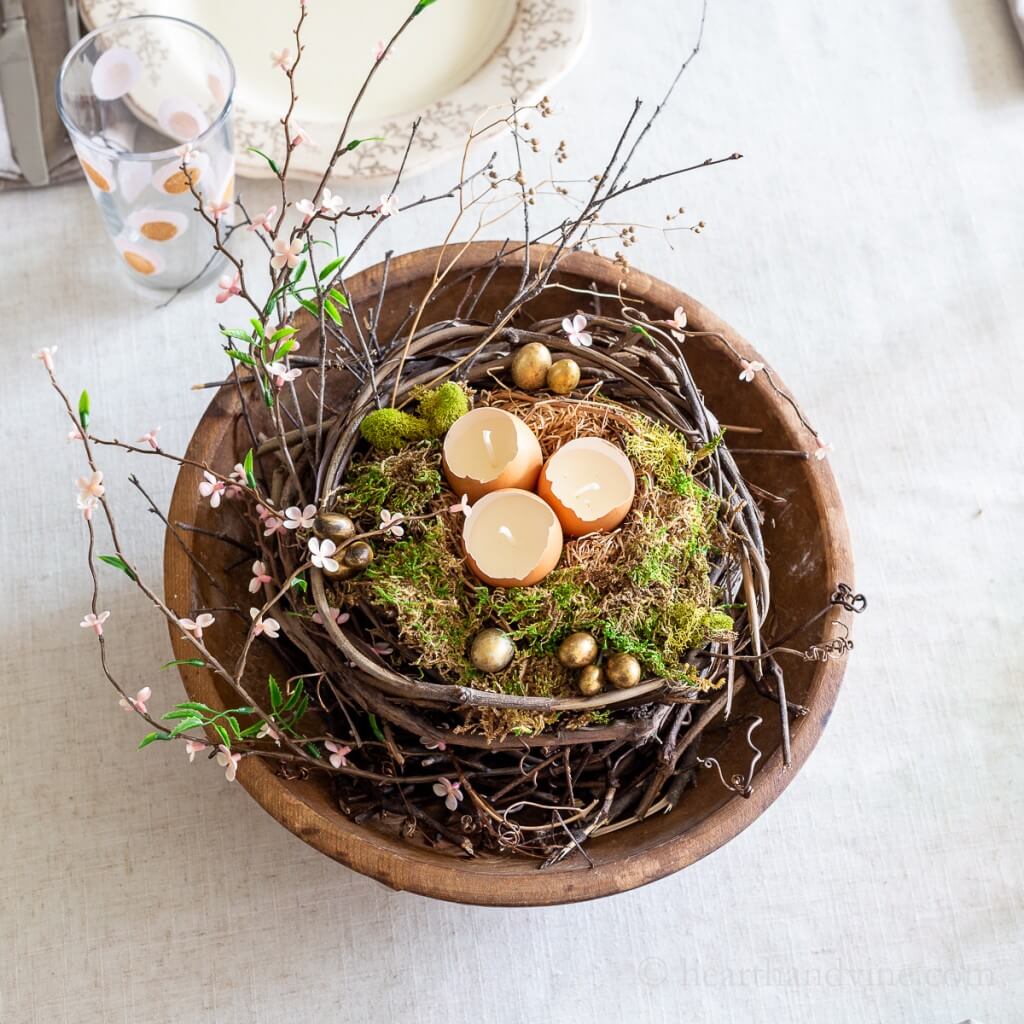 Warm Easter Egg Centerpiece Design