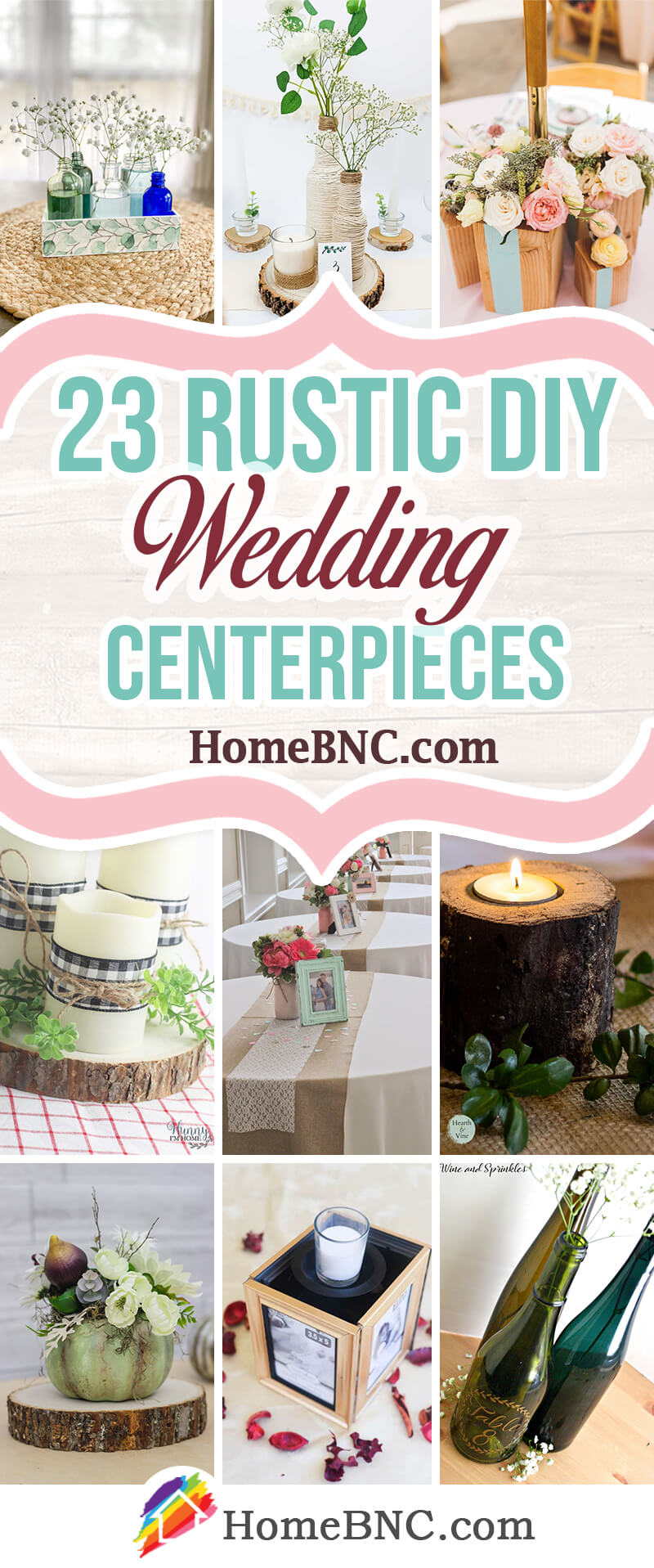 23 Best DIY Rustic Wedding Centerpieces For 2023   Diy Rustic Wedding Centerpieces Pinterest Share Homebnc 