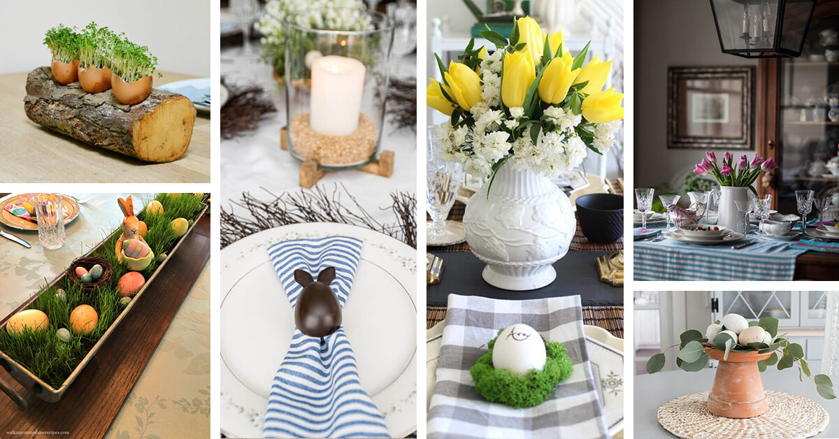 Easter Table Decorations Ideas Featured Homebnc 
