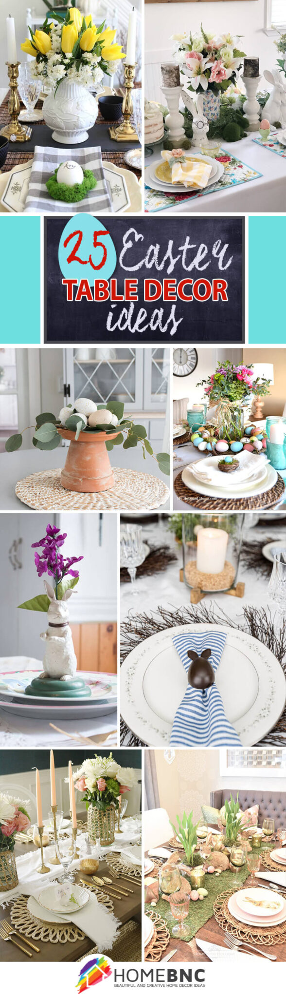 Easter Table Decorations Ideas Pinterest Share Homebnc 588x2048 
