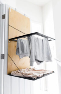 19 Easy DIY Wall Mounted & Pull-Out Drying Racks