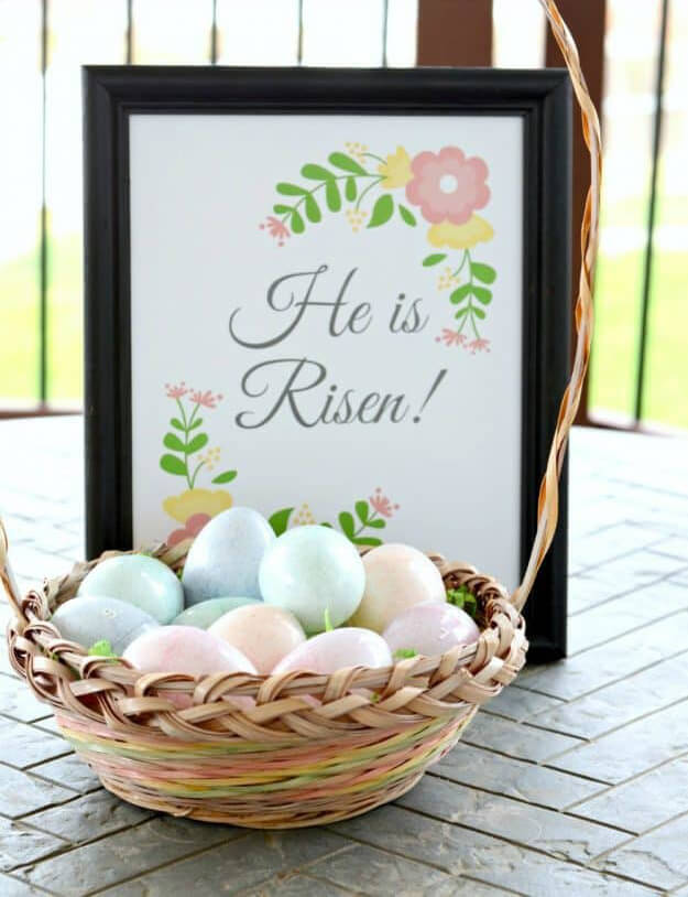 Basket of Sensory Resurrection-Themed Easter Eggs