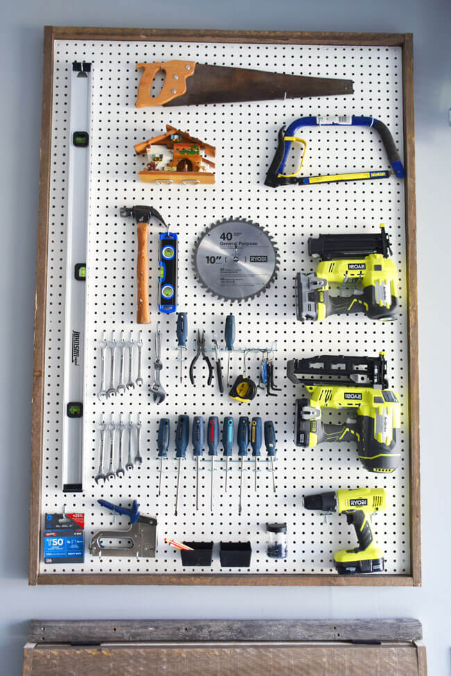 Building Your Own Framed Pegboard