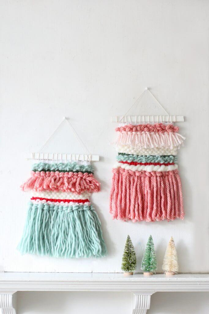 DIY Woven Boho Holiday Wall Hanging