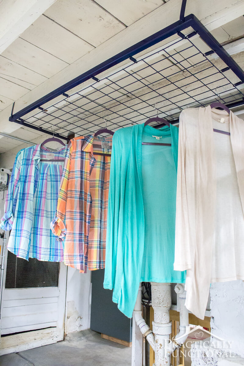Crib Spring DIY Outdoor Clothes Drying Rack