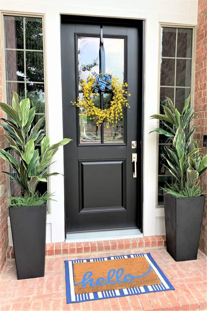 Tall Front Door Twin Planters