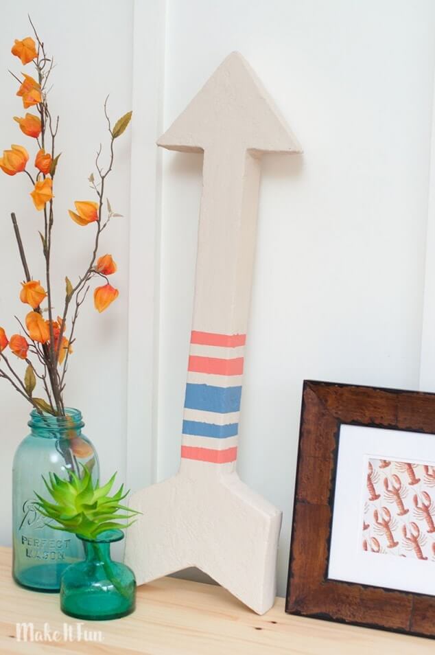 DIY Painted Wooden Arrow Decor